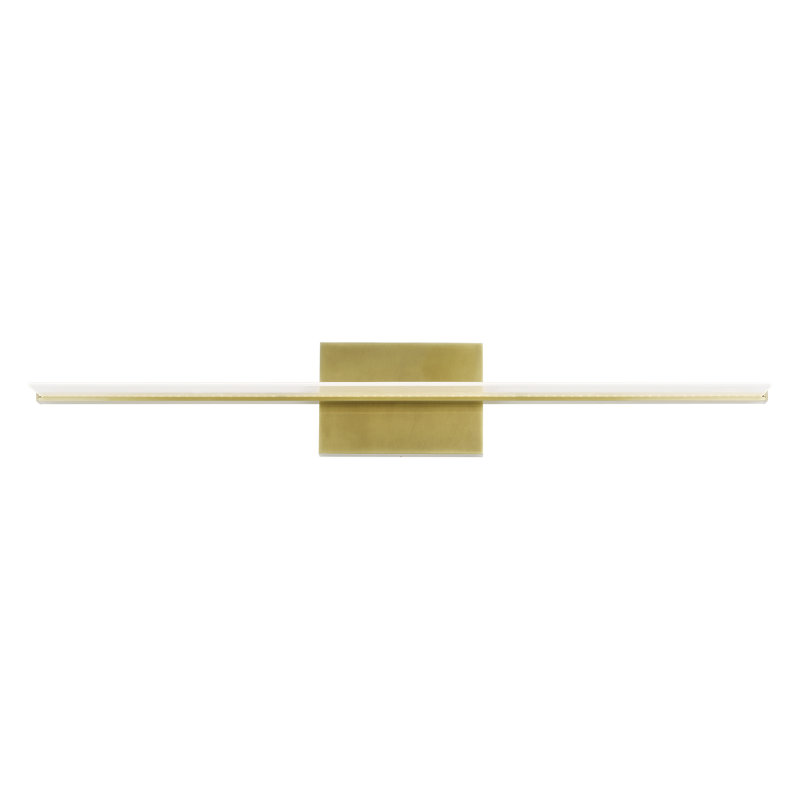 Span 1 - Light LED Bath Bar, Plated Brass, 3000K, 36"