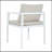 Durable All-Weather Aluminum Frame Patio Chairs With Comfortable Fabric Cushions, Set Of 2, 300Lbs Capacity-200514810