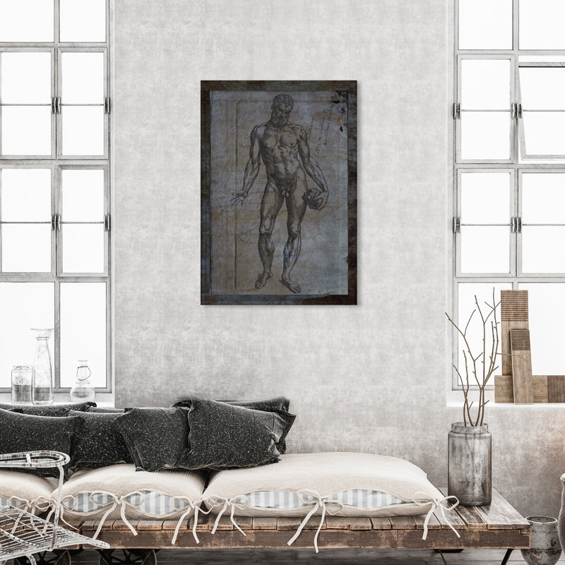 Le mâle - impression sur toile tendue, H 45 po x l 30 po x P 1,5 po
