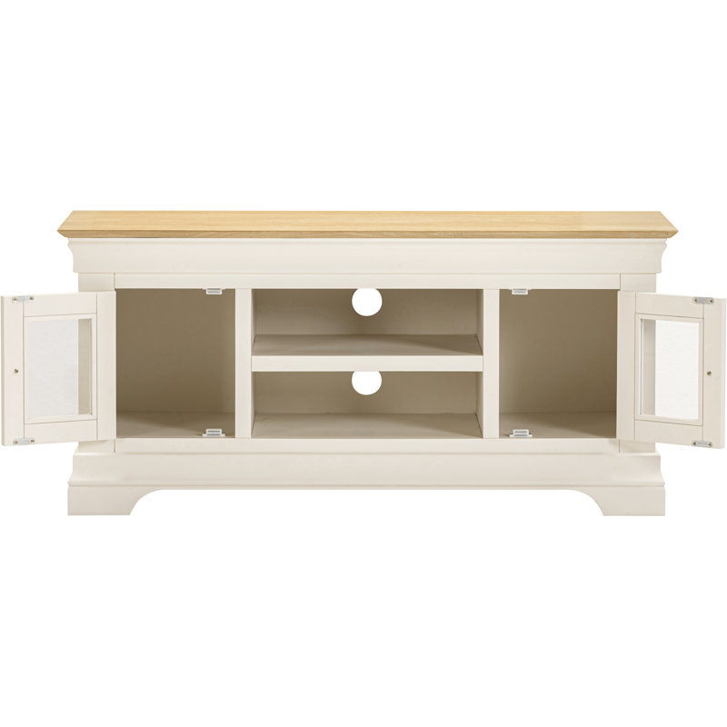 Adaleya TV Stand, 57cm H x 120cm L x 43cm W, Ivory