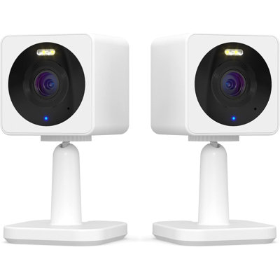 Cam OG Indoor/Outdoor 1080P WI-Fi Smart Home Security Camera With Colour Night Vision, Built-In Spotlight, Motion Detection, 2-Way Audio, Compatible With Alexa & Google Assistant, White (2-Pack)
