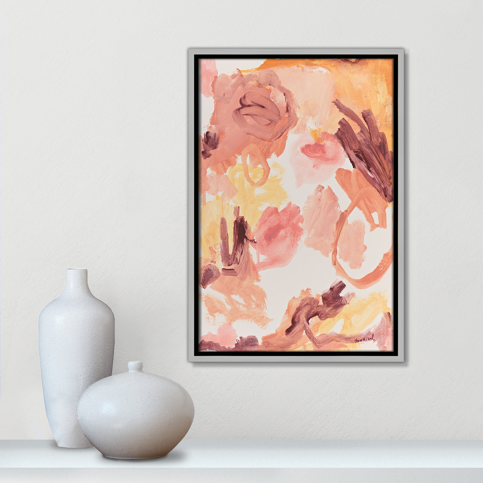 Living In A Dream Print by Marisol Evora, 13.5'' W x 19.5'' H, Silver Floater