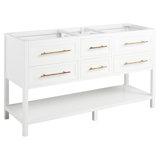60" Robertson Double Bathroom Vanity - Cabinet Only