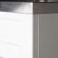 Hennessy - Armoire à linge de luxe 24 po avec robinet et évier en acier inoxydable - Blanc pur-60258626