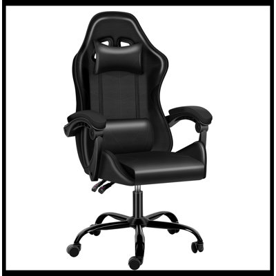 Backrest and Seat Height Recliner Gaming Office High Back Computer Ergonomic Adjustable Swivel Chair -  Inbox Zero, 3322687767964C33957A04BEFF7779B9