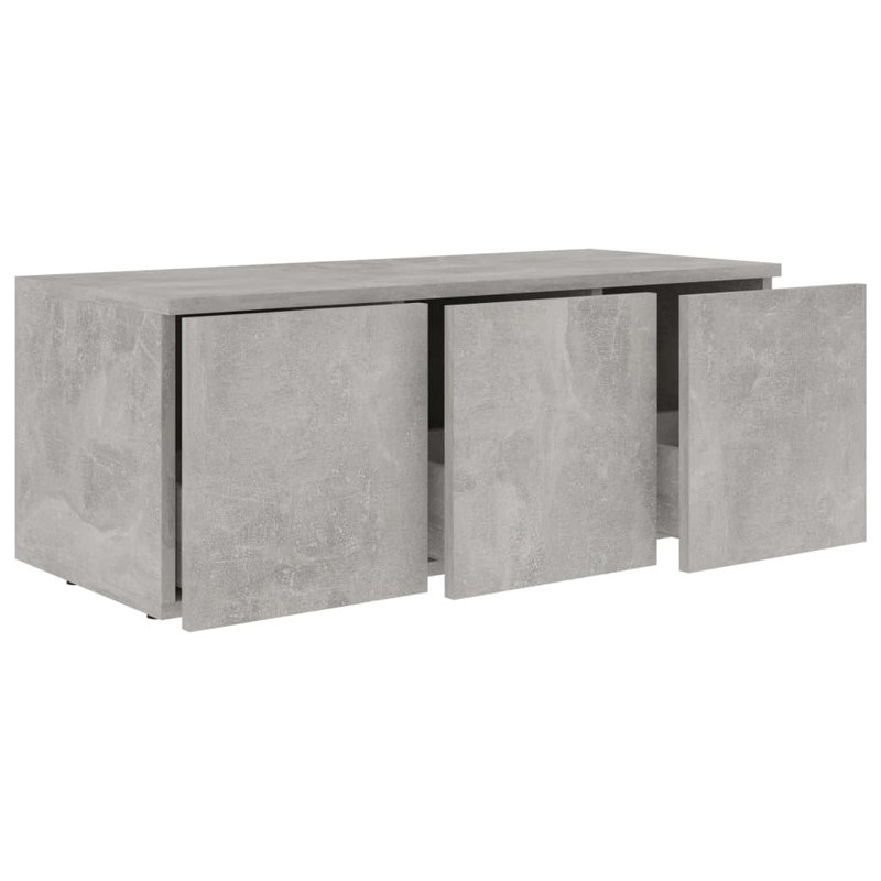 Andj TV Cabinet 80 x 34 x 30 cm Engineered Wood, Concrete Grey