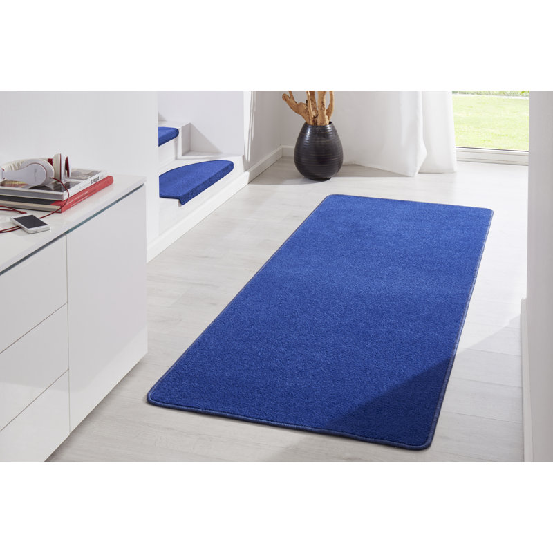 Fancy Tufted Blue Rug, Runner 80 x 200cm