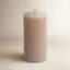 Grande bougie colonne sans flamme champagne-491908931