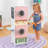 Wooden Laundry Play Set, Stacking Washer and Dryer with Iron and Basket-15425819