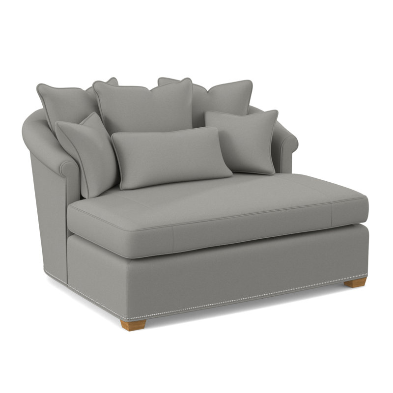Méridienne Josephine, Ambre, 100% polyester ivoire Fizz