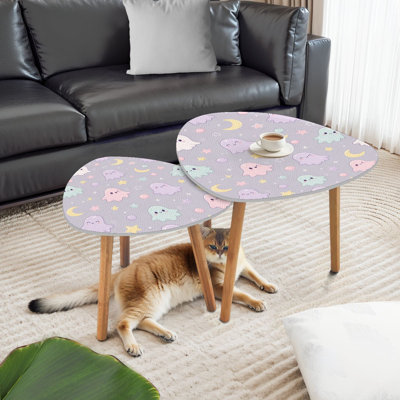 Ensemble de 2 tables gigognes Triangle Nesting