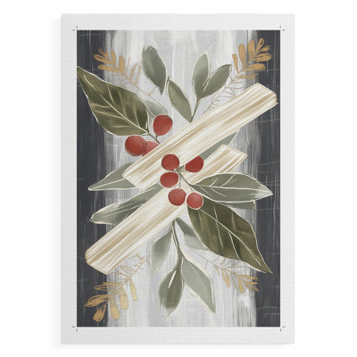 Art de Noël des Fêtes de Noël, impression sur toile seulement - non encadrée