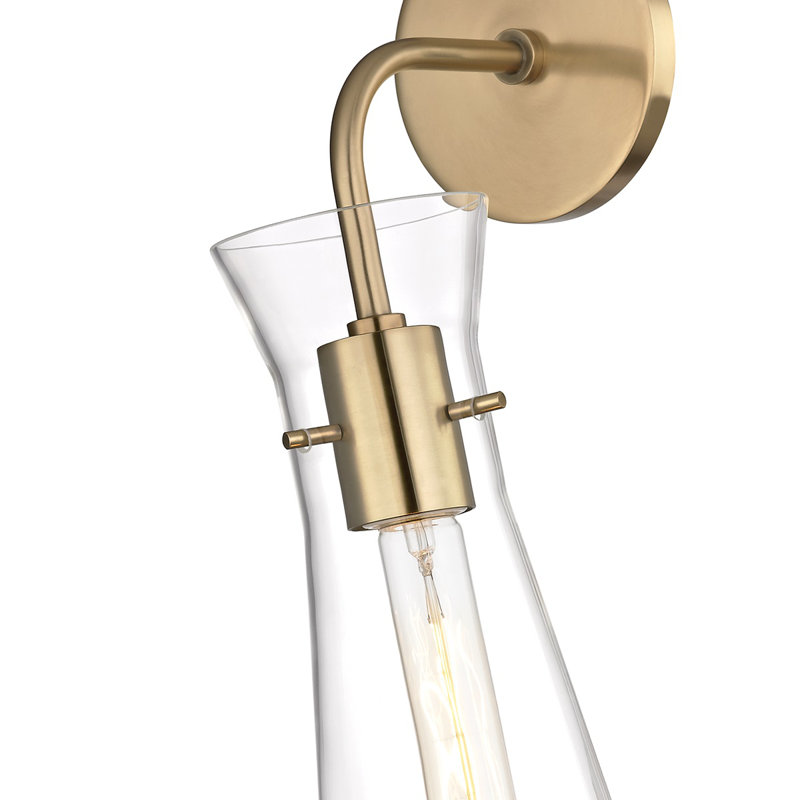 Gena Armed Sconce, Aged Brass