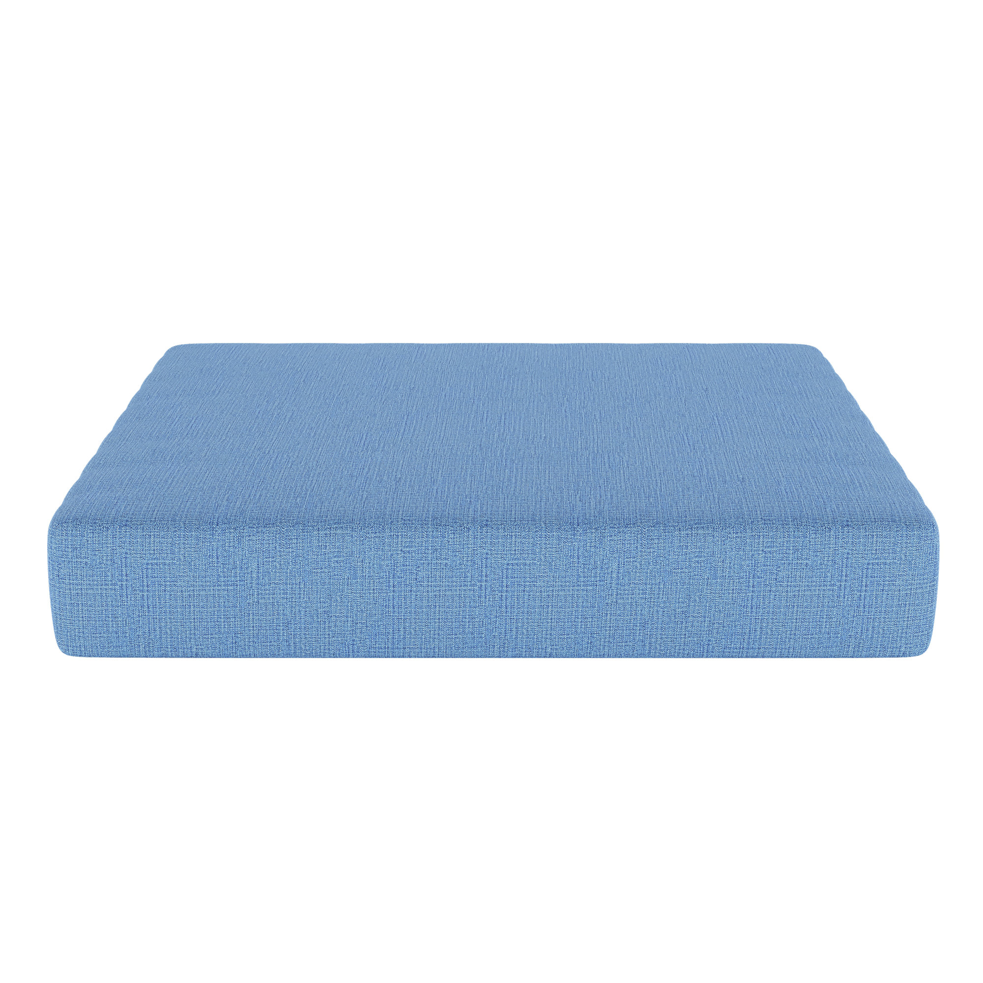 Sunbrella® Outdoor 3.5'' Ottoman Seat Cushion, Cast Ocean Sunbrella® Plainweave