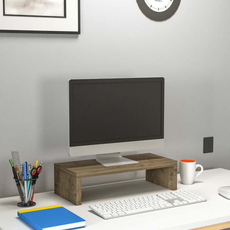 Ladawn Monitor Stand, Walnut