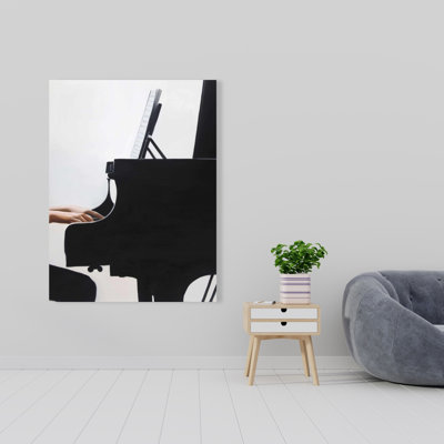 Melody - Musical Black Canvas Home Decor for Music Lovers