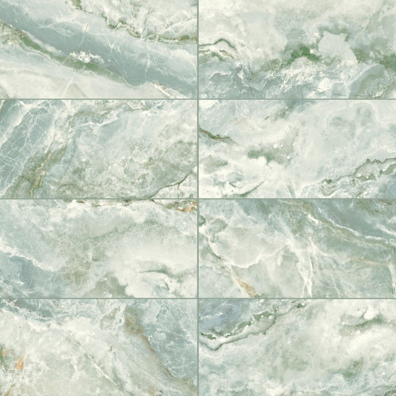 Carreau en porcelaine à onyx 24 po x 48 po Banff, Onice jade