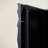 Matte Black Oak Cabinet with Grooved Handles