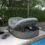 Lit de jour pour terrasse en osier de rotin 55,3 po-1947222660
