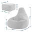 Bean Bag Bazaar Dalton Corduroy Recliner Bean Bag and Footstool-68015565