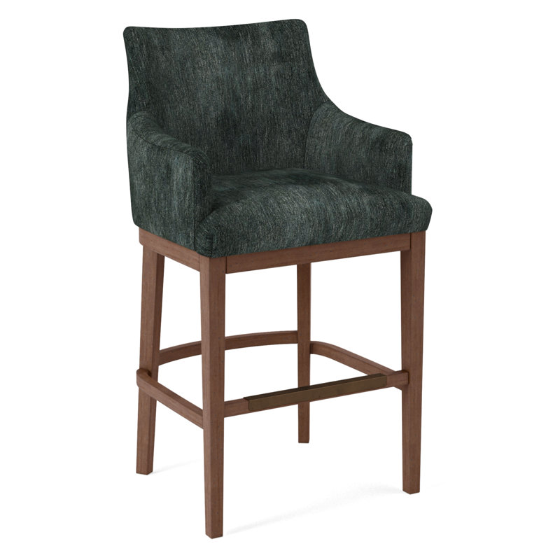 Upholstered Stool, 61597-78, Black