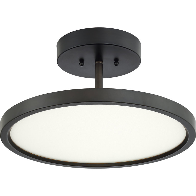 Vanwingerden Acrylic LED Semi Flush Mount, Oil Rubbed Bronze