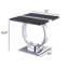 Ensemble de table de style contemporain 3 pièces 1 table basse 2 tables de bout en acier inoxydable à finition tréteaux-756092428