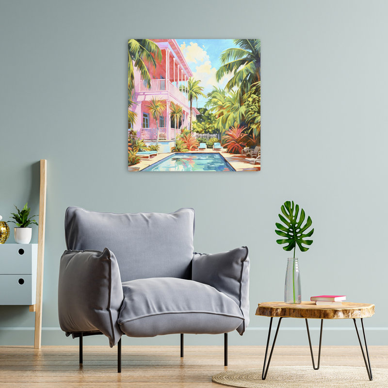 Tropical Retreat I Coastal; Art tropical, H 24 po x l 24 po