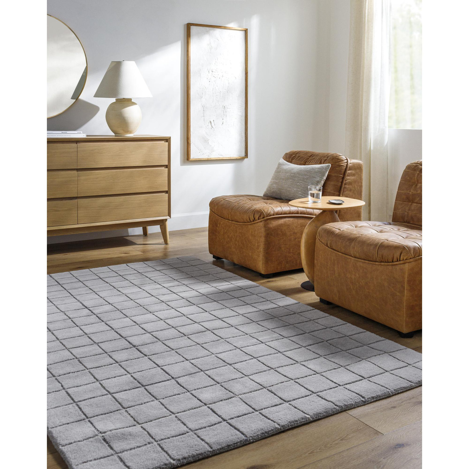 Mallory Hand-Tufted Gray Rug, Rectangle 8' x 10'