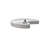 Rev-A-Shelf Polymer Kidney 1-Shelf Lazy Susan with Bottom Mount Rotating Post for Corner Wall Cabinets-20984364