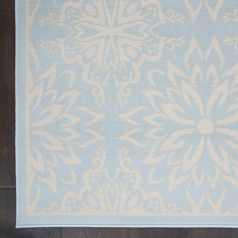 Yurig Floral Indoor Rug, Rectangle 4' x 6'