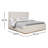Marlin Upholstered Eastern King Sleigh Bed Cream-94654446
