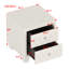 Dainty Beige Velvet Bedside Storage With 2 Drawers, Crystal - Studded Handles And Button Pattern, Frame Regal Style, Solid