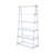 White High Gloss & Chrome Finish Bookshelf