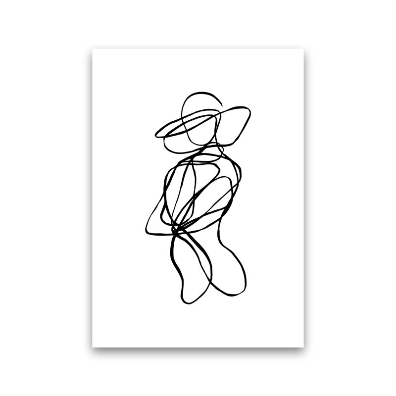 Tangled Lines Female5 by Planeta444 - No Frame Print, No Framed, 84cm H x 60cm W x 1cm D