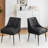 Dining Chairs (Set of 6) Mid Century Modern Kitchen Chair Comfortable Upholstered Premium Fabrics Dinner Chairs for Kitchen Dining Room-1609121238