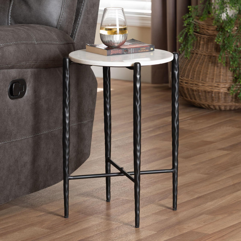Table d'appoint en marbre Baxton Studio Mendez