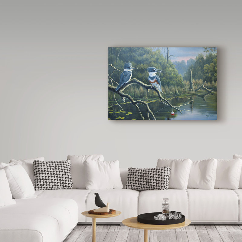 «Berrien Luck Belty Kingfishers», impression sur toile tendue, H 12 po x l 19 po x P 2 po