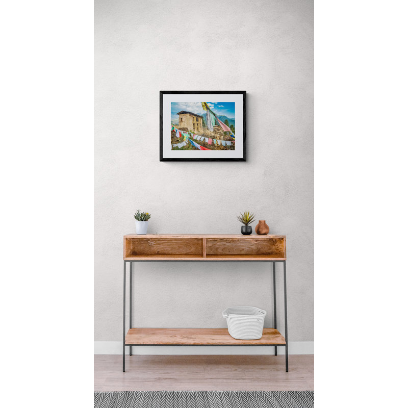 Old Bhutan Monastery Print by Mark Paulda, Black Framed Paper, 16" H x 20" W