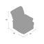 Fauteuil coulissant pivotant Gwendoline-699711475