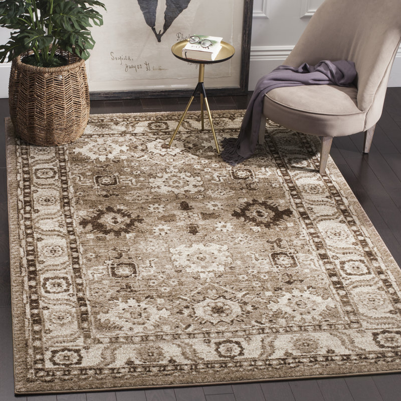 Imaya Oriental Taupe Area Rug, Rectangle 9' x 12'
