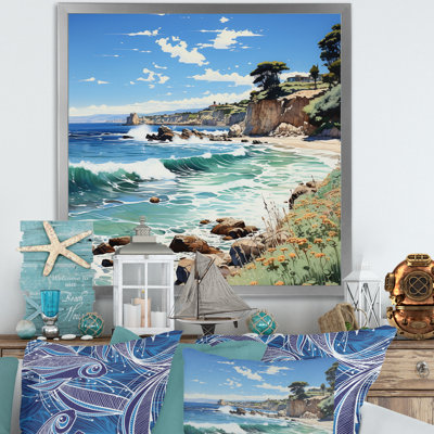 Plage contrastée pointillisme II