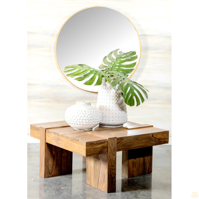 Table basse carrée en bois