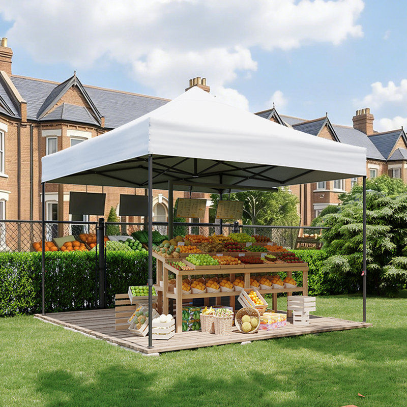 Canopy Tent, Heavy Duty Pop up Canopy, 3m x 3m, White