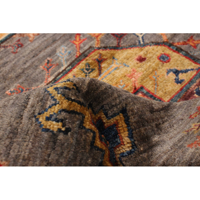 Tapis unique gris anthracite nouvel âge 2 pi 9 po x 10 pi 6 po