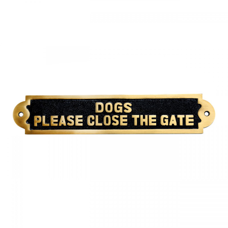 Plaques «Dogs Veuillez fermer la porte»
