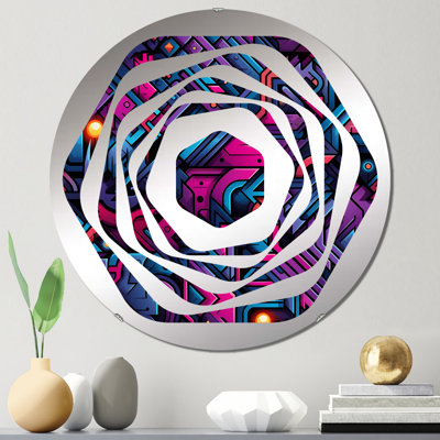 Popart Techno Tribal Fusion - Miroir décoratif Amorphe