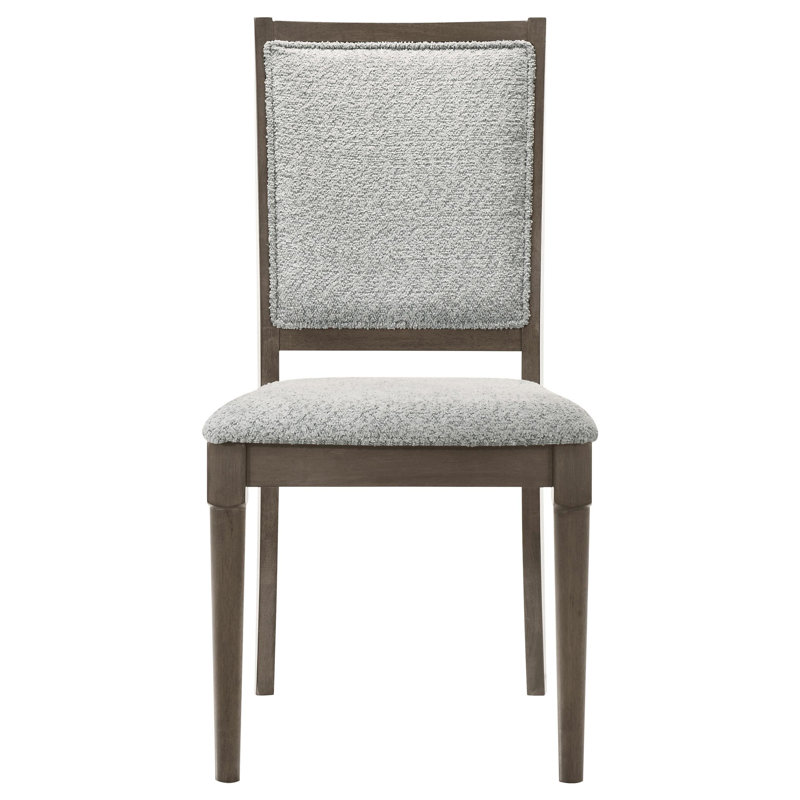 Gerie Upholstered Dining Side Chair Dark Brown