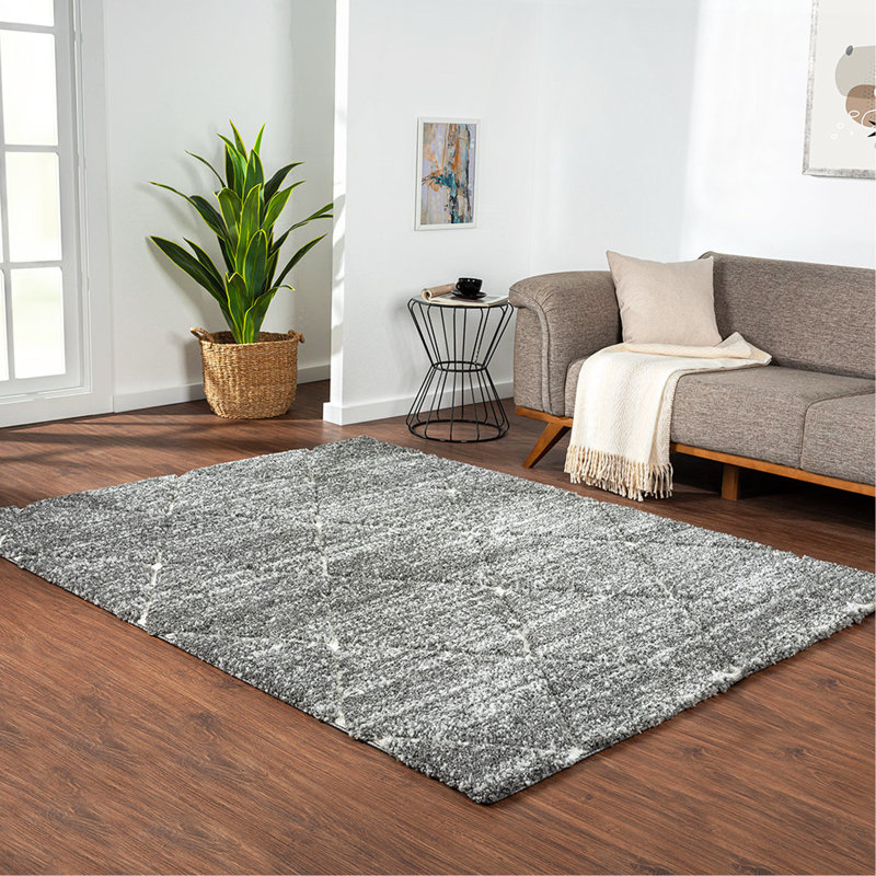 Tapis gris et crème Talas