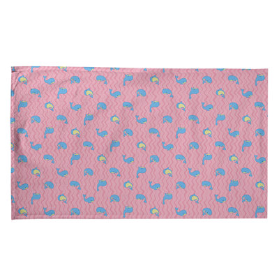 Serviette de thé à motif baleines